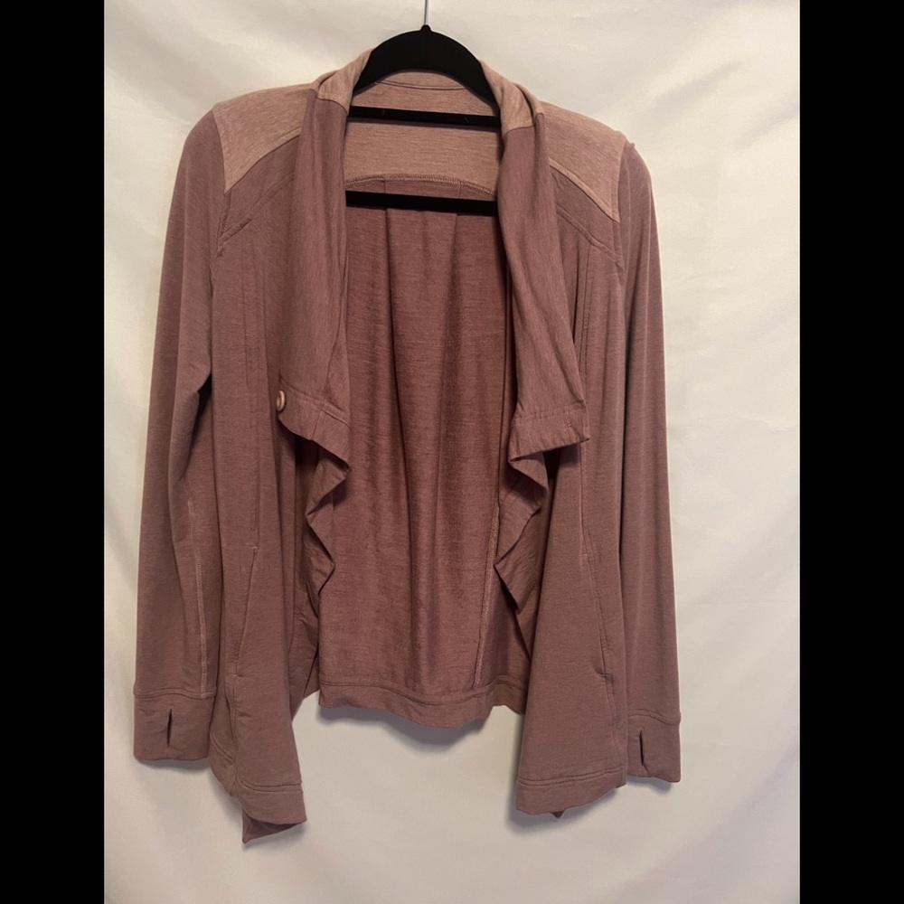 Lululemon jacket - pink/mauve size medium